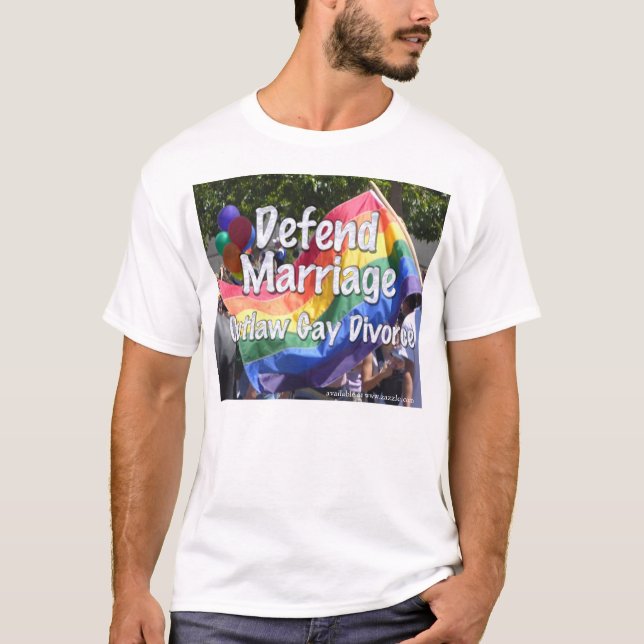 T-shirt Défendez le mariage (Devant)