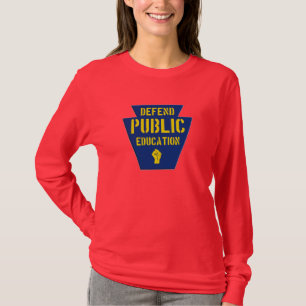 T-shirt Défendez l'enseignement public dans la PA T fonc