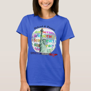 T-shirt Défendre et protéger la démocratie #VOTEOUTGQP T-S