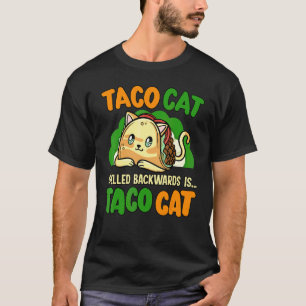 T-shirt Défense des droits des animaux de Taco Cat écrit à