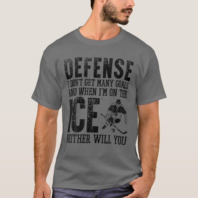 T-shirt Défense Je n'ai pas beaucoup d'objectifs gardien d (Devant)
