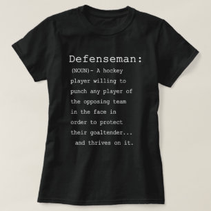 T-shirt Défenseur - Définition du hockey