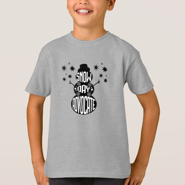 T-shirt Défenseur du jour de la neige (Devant)