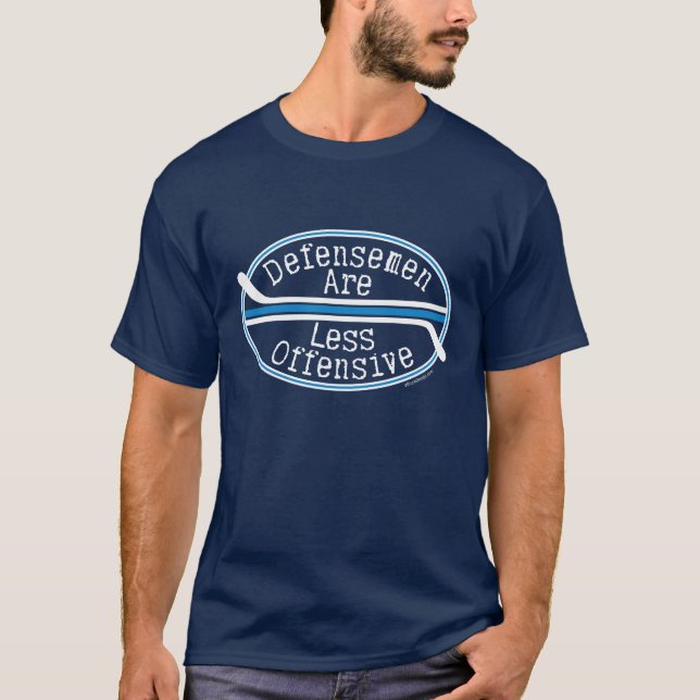 T-shirt Défenseurs d'hockey moins offensifs (Devant)