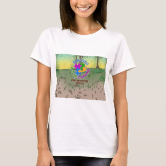 T-shirt Défi Autisme pieds nus Chemise féminine 2025