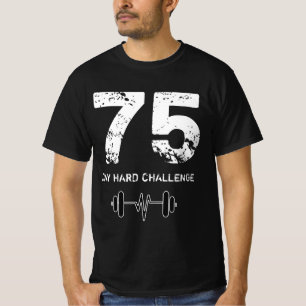 T-shirt Défi difficile de 75 jours Tee, entraînement Mot