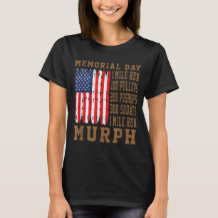 T-shirt Défi Murph entraînement de la journée du souvenir