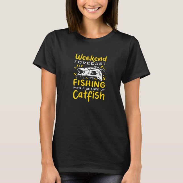 T-shirt Défi Pêche à l'eau douce Pêche au poisson-chat (Devant)