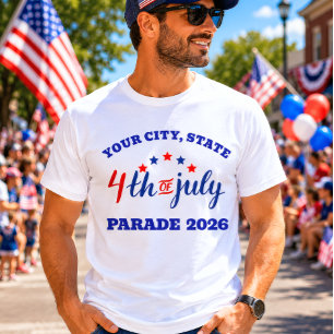 T-shirt Défilé du 4 juillet 2026 aux États-Unis