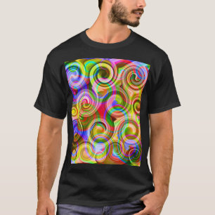 T-shirt Défilement Abstrait géométrique pastel