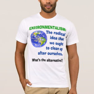 T-shirt défini par environnementalisme