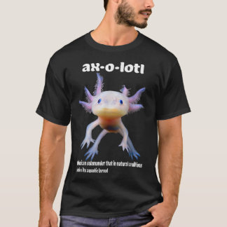 T-shirt Définition d'Aolotl Meican Poisson Marchant Amphib