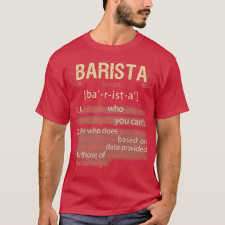T-shirt Définition de Barista Real American