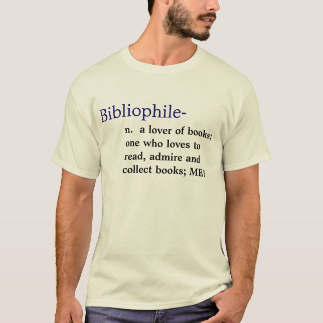 T-shirt Définition de bibliophile (Devant)