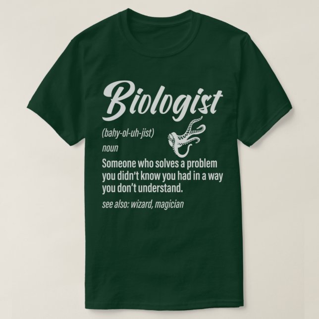 T-shirt Définition de biologiste La science drôle dire (Design devant)