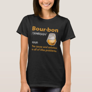 T-shirt Définition de Bourbon Whiskey Boire Devis Idée 1