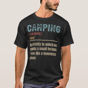 T-shirt Définition de camping drôle campeur camp