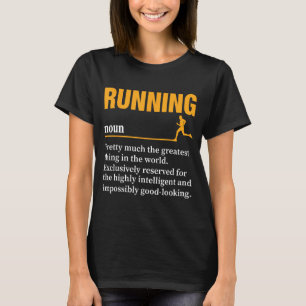 T-shirt Définition de course Humour Marathon Drôle Athlète