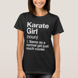 T-shirt Définition de fille de karaté drôle et sy sports m