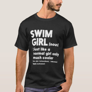 T-shirt Définition de fille de natation Normal seulement F
