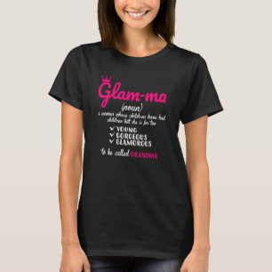 T-shirt Définition de grand-mère Glamma grand pour grand-m