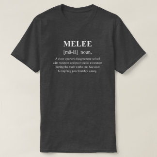 T-shirt Définition de jeu de guerre drôle en combat rappro