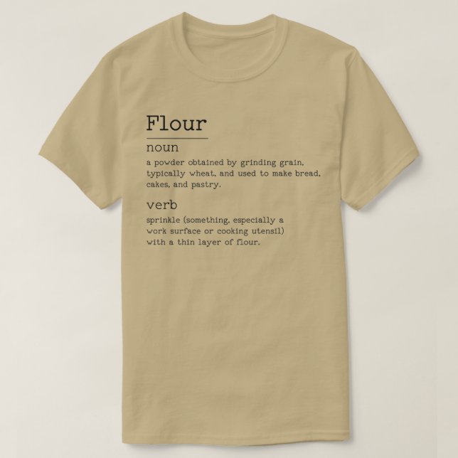 T-shirt Définition de la farine (Design devant)