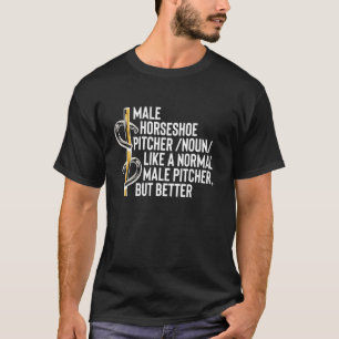 T-shirt Définition de lanceur de fer à cheval masculin