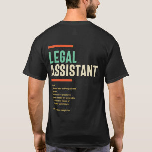 T-shirt Définition de l'assistant juridique