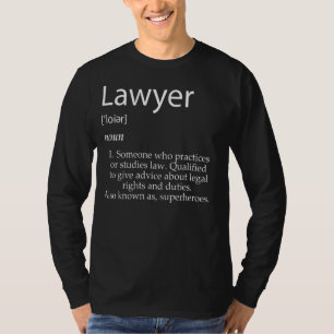 T-shirt Définition De L'Avocat Pour Le Cabinet Droit Jurid