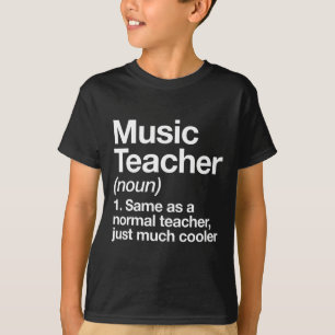 T-shirt Définition De L'Enseignant De Musique S'Amuser Ret