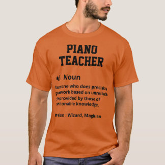 T-shirt Définition de l'enseignant de piano