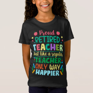 T-Shirt Définition de l'enseignant fière à la retraite