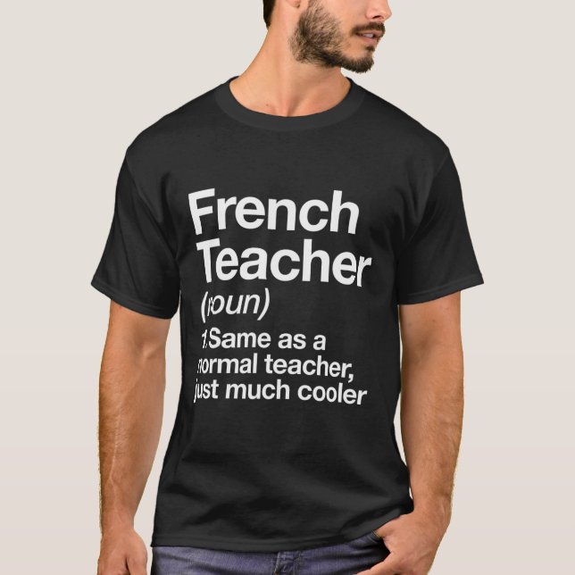 T-shirt Définition De L'Enseignant S'Amuser Retour À L'Éco (Devant)