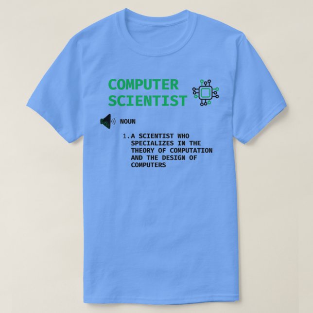 T-shirt Définition de l'informaticien drôle cadeau (Design devant)
