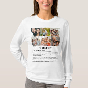 T-shirt Définition de maman personnalisée 6 Collage photo