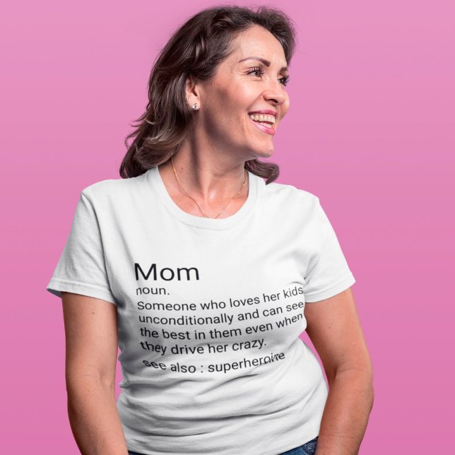 T-shirt Définition de maman personnalisée pour la fête des (Créateur téléchargé)