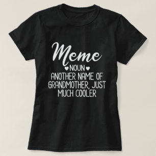 T-shirt Définition de mème Drôle Grand-mère Jour Cadeau