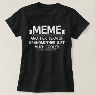 T-shirt Définition de mème Drôle Grand-mère Jour Cadeau