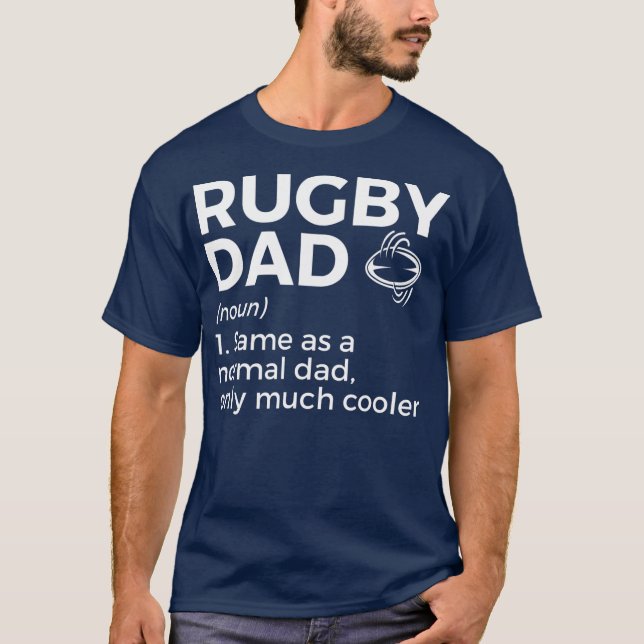 T-shirt Définition de papa de rugby  (Devant)