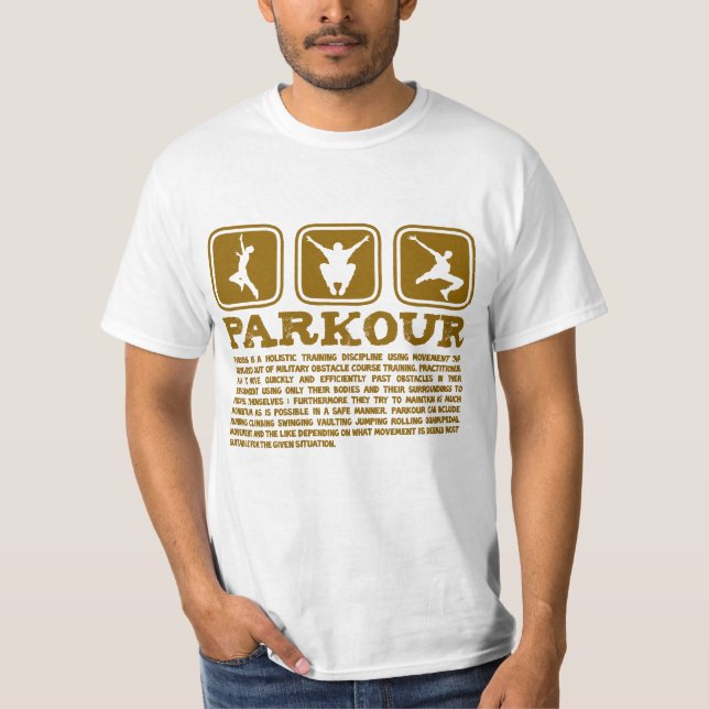 T-shirt Définition de Parkour (Devant)