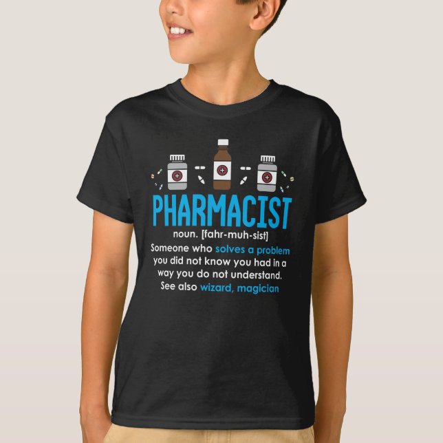 T-shirt Définition de pharmacien amusant Employé de la pha (Devant)