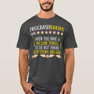 T-shirt Définition de procastibaking Drôle Femmes Cuisine 