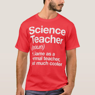 T-shirt Définition De Professeur De Sciences Drôle Retour