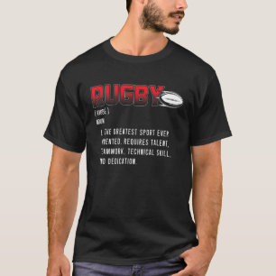 T-shirt Définition de rugby rétro   Joueur de rugby   Rugb