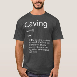 T-shirt Définition de spelunking Cave Exploration Repel