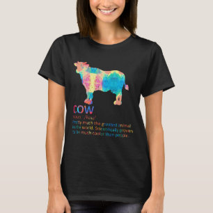 T-shirt Définition de vache Lait Laitier Bétail Cultivateu
