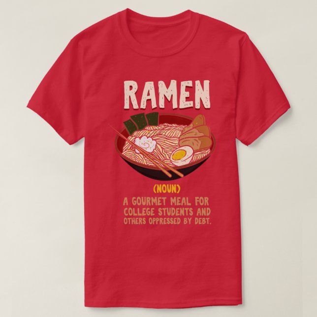 T-shirt Définition des nouilles Ramen (Design devant)