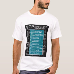 T-Shirt Définition d'Ingénieur Professionnel Plan