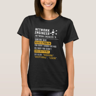 T-Shirt Définition d'Ingénieur Réseau